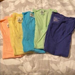 Victoria’s Secret PINK and AE v-neck shirts